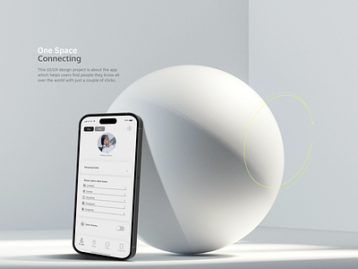 One Space App app design branding connecting graphic design logo ui uiux