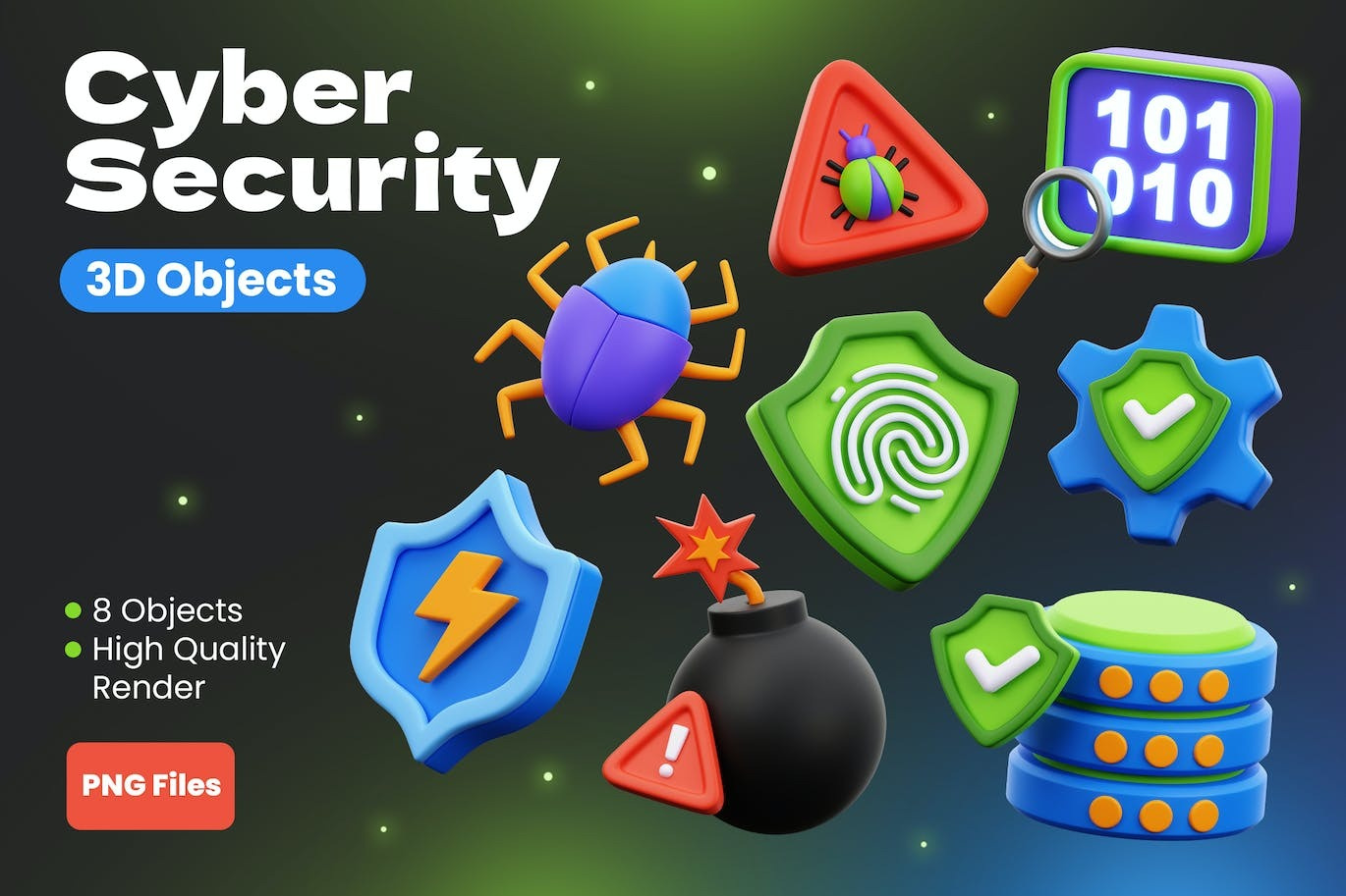 Cyber Security 3D Objects Illustrations art artist artwork coreldraw creative cuberto designer digitalart freelance graphic graphic design graphicdesign graphics illustrator inspiration logodesign motion designer photoshop poster vector