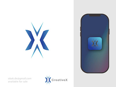 X letter mark | CreativeX logo design best logo designer brand identity branding corporate logo creative design for sell future gradient graphic design icon letter x lettermark logo logomark mark modern sign vector x