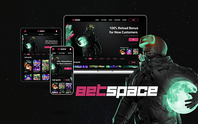 UI/UX design for Betspace online casino