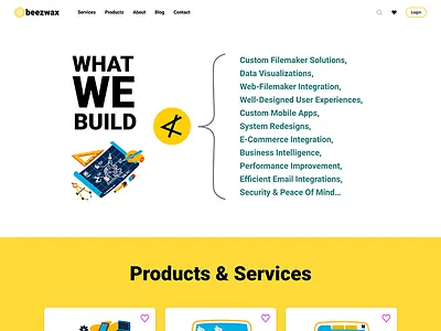 Website design concept for tech company app branding design graphic design illustration logo redesign ui ux