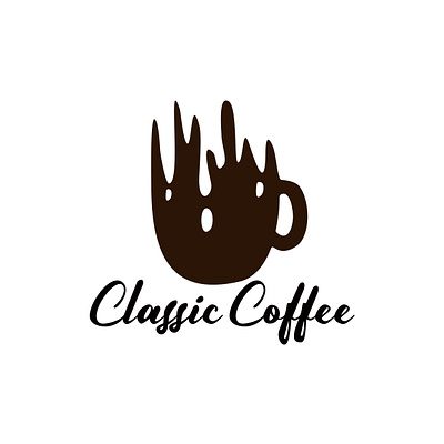 Coffee shop logo with classic wooden concept cafe classic coffee design drink glass logo shop vector vintage wood wooden