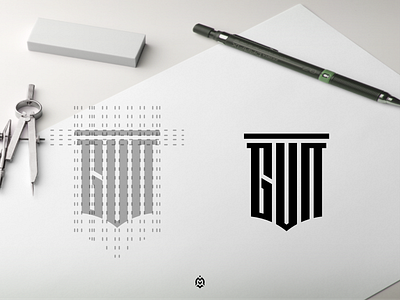 GUn monogram logo concept 3d branding design graphic design logo logoconcept logoinspirations logoinspire logos luxurydesign