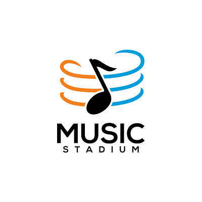 Music hall building vector logo design building campaign concert crowd design event event organizer festival hall logo music sing singer sport stadium stage vector