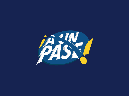 ¡A UN PASE! / Logo animation animation design logo motion graphics typography vector
