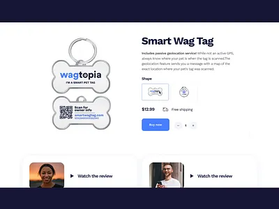 Smart Tag animation blue clean desktop figma flow geolocation interface location mobile modern product design product page prototype smarttag ui user ux