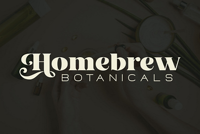 Home-brew Botanicals branding design graphic design logo vector