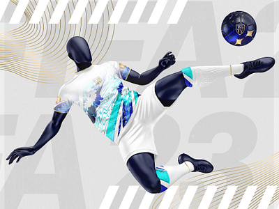 EA SPORTS - FIFA 23 - TEAM OF THE YEAR GOALKEEPER KIT easport fifa football footballkit gamedesign gaming graphic design illustration jersey soccer textiles