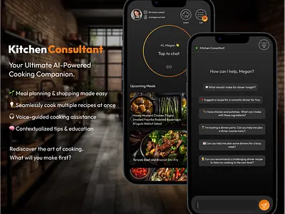 Kitchen Consultant App Concept design ui ux