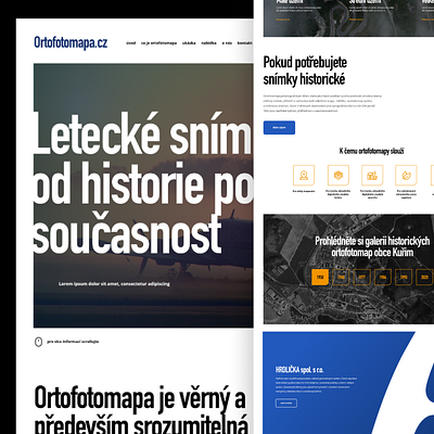 Ortofotomapa.cz design responsive webdesign webflow website