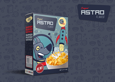 Astroflakes branding design packaging