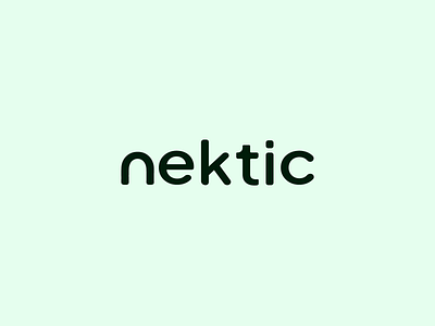 The Nektic Logo branding design illustration typography