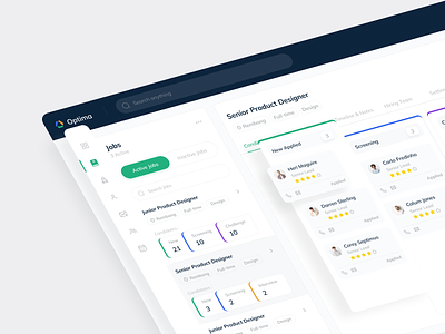 Optima - HR Management Dashboard absence attendence compilance dashboard design employee expenses fintech hr management payroll product saas salary time time off timesheet ui ux workforce