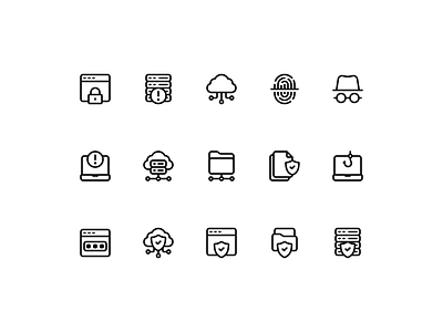 Internet Security - Iconography building icon cybersecurity icon icon design icon set icongraphy internet security network