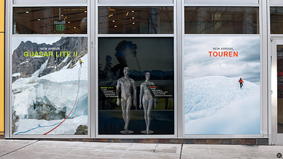 Mountain Hardwear: Spring 2018 graphic design outdoor retail design window display