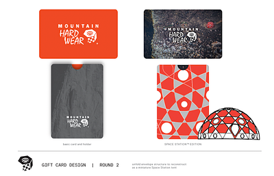 Mountain Hardwear: Gift Card Design graphic design retail