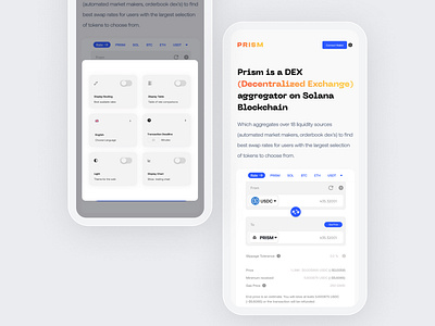 Redesign Prism Swap Page branding crypto design finance swap swap page ui visual design wealth4us web3
