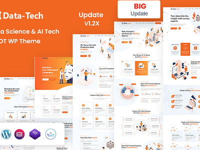 DataTech - Data Science & AI Tech And IOT WordPress Theme ai analysis analytics app artificial big business company corporate data engineering learning machine oddo portfolio predictive robot science software tech