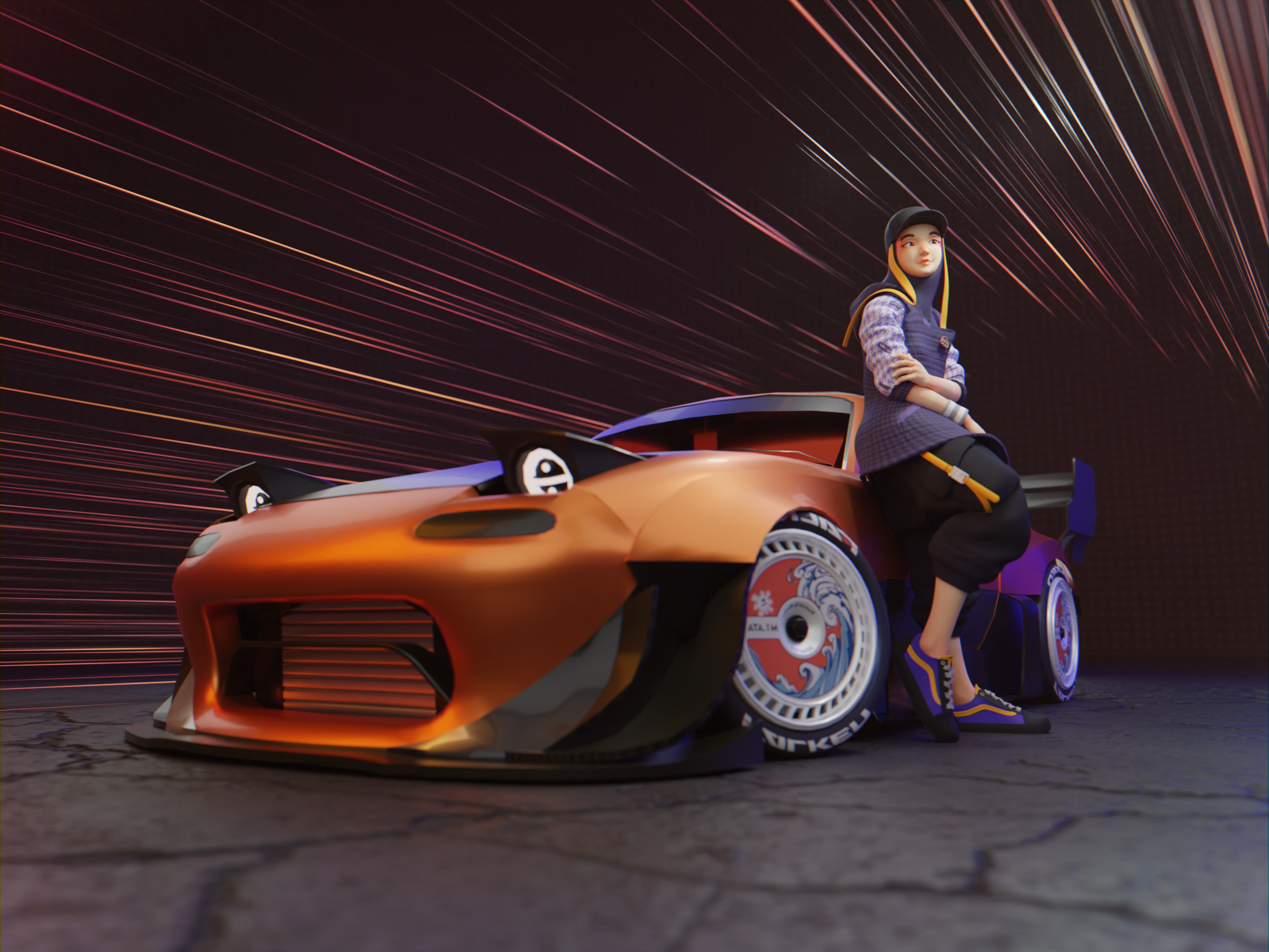 LAST CALL - 3D Character & Cars Exploration 3d 3d design 3dcars 3dcharacter 3dillustration app art auto blender car character design ill illustration nft realistic render sport