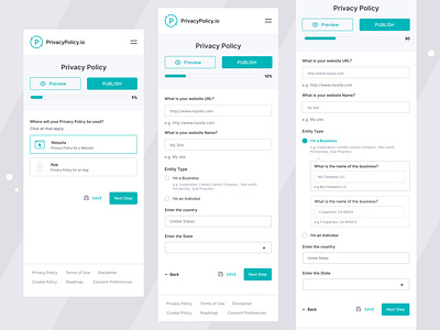 Privacy Policy Generate App UI Design app app design appdesign create designer download make minimal mobile app privacy policy privacy policy generate privacypolicy product design responsive responsive design ui uiux ux website designer