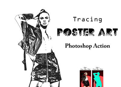 Tracing Poster Art Photoshop Action photoshop tutorial