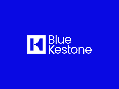 Blue Kestone - Letter BK, KB or K Monogram Logo Design b bk bk logo branding design icon k kb letter bk letter bk logo letter bk logo design letter bk or kb logo design letter kb logo logo design minimal symbol