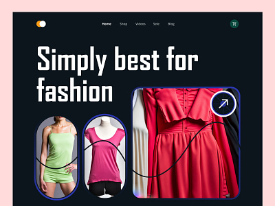 Fashion Shop Landing Page Website app branding dailyui design e commerce fashion fashion product fashion shop landing page product shop typography ui ux web web design webdesigner website website design