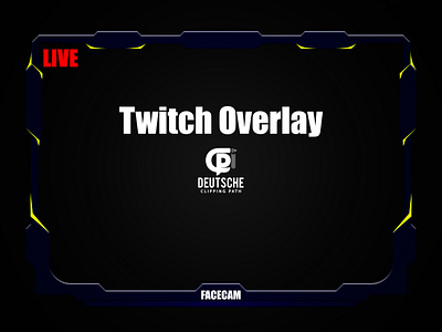 Twitch Face Cam Overlay clippingpathde custom twitch design deutscheclippingpath face cam overlay graphic design illustration twitch facecam overlay twitch overlay