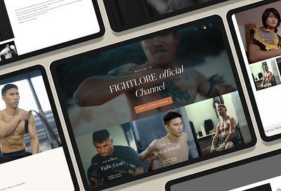 Fightlore 🥊 Muay Thai E-commerce combat eccomerce fight shopify ui ux video youtube