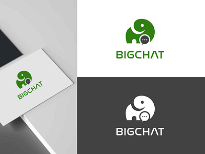 BigChat logo design. Elephant chat logo animal app apps logo big chat branding chat design elephant elephant talk gradient logo illustration logo logo design massanger nature talk talk logo ui vector