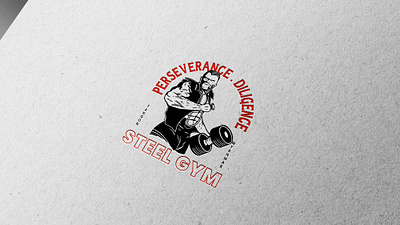Gym Logo Design branding design emblem graphic design illustration logo typography ux vector