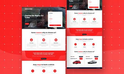 Car Services Website Design. design logo portfolio ui user interface ux