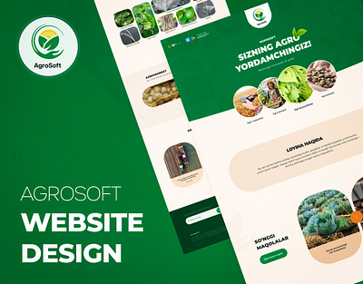 Agrosoft Website design landing page ui website