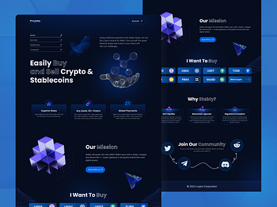 Cryptocurrency Landing page bitcoin blockchain branding crypto landing page crypto wallet crypto website cryptocurrency landong page ethereum exchange graphic design home page homepage landing page landingpage product design ui web web design website design website design services