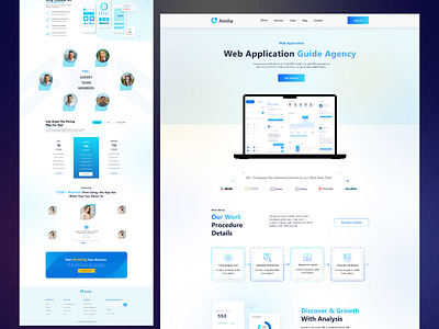 SAAS Landing page UI Design agency design fintech homepage interface landing page landing page design saas saas agency saas landing page saas website saasweb ui ui design ux web design website website design