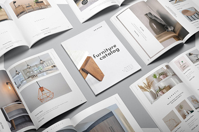 Furniture and Interior Catalog branding catalog furniture graphic design indesign interiior print product template