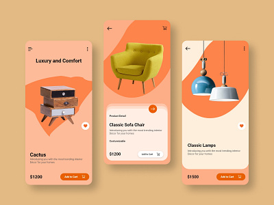 Furniture Design App app design graphic design illustration logo