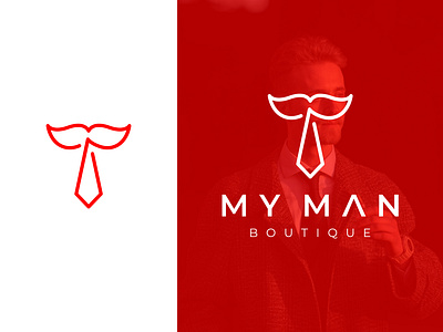 MY MAN BOUTIQUE branding graphic design illustration logo typography vector