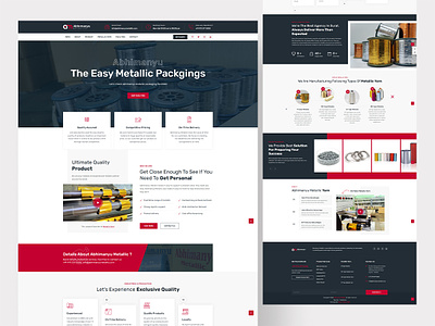 Abhimanyu Metallic | Website Design graphic design ui ux ux design web design web template