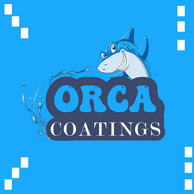 Logo Project ORCA COATINGS 3d branding design flat graphic design illustration illustrator logo minimal vector