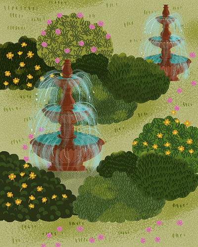 The Secret Garden design graphic illustration illustrator procreate