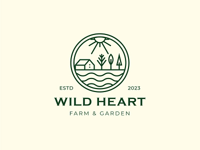 Wild Heart Logo badge logo brand design brand identity branding design graphic design identity design logo logo business logo concept logo design logo designer logo for sale logo identity logo portfolio visual identity