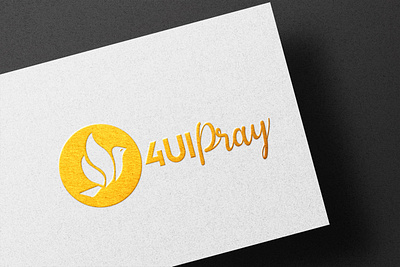 4UI Pray Logo Design app b2designer branding design graphic design ios logo modern psd screen ui