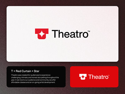 Theatro | T letter mark theater / theatre, media logo design brand identity clean logo flat logo media logo minimal logo minimalist logo modern logo movie logo online media online tv logo red curtain logo simple logo star logo streaming logo t letter logo t logo theater logo theatre logo visual identity watching logo