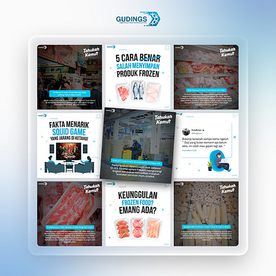 Design Feed Frozen Food, Cold Warehouse adobe photoshop design graphic design instagram feed design