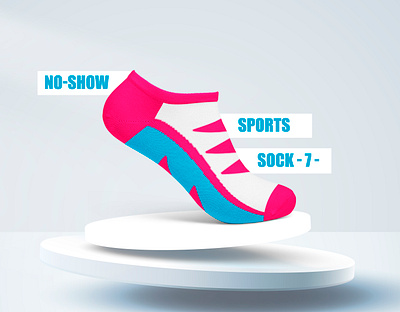 No-Show Sports Sock -7-