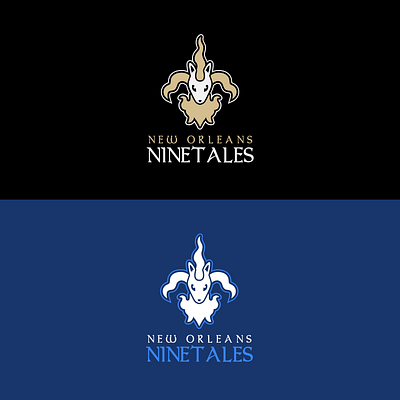 NEW ORLEANS NINETALES LOGO branding design graphic design logo