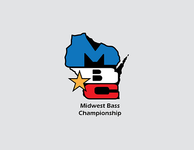 Midwest Bass Championship adobe illustrator bass fishing graphic design illustration logo vector art