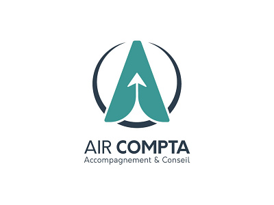 Logo AIR COMPTA animation branding logo motion graphics