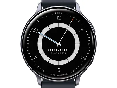 NOMOS Glashütte Watch Face analog analog watch face apple watch application concept design dial digital figma modular watch nomos samsung ui ux watch watch face watchfacedesign wrist